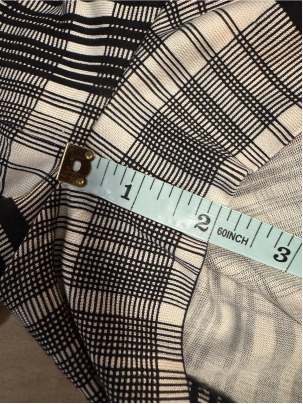 Diane Von Furstenberg Silk Wrap Black And White Plaid Romper Size 8 Classic - Picture 10 of 11